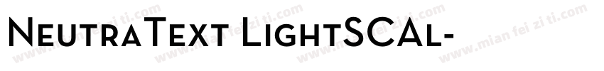 NeutraText LightSCAl字体转换
